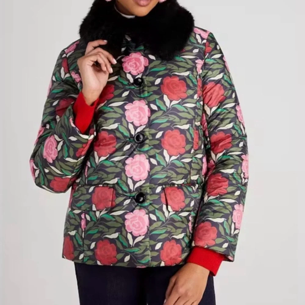 Kate Spade Rose Garden Puffer Jacket